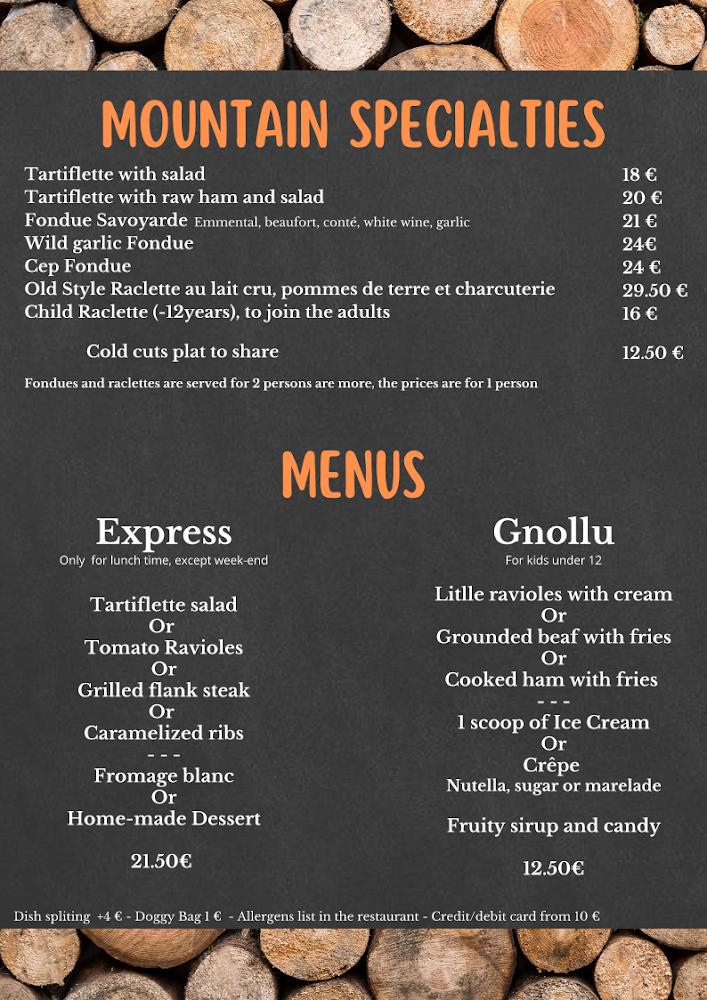 Restaurant Les Gaboureaux - Menu Image 2